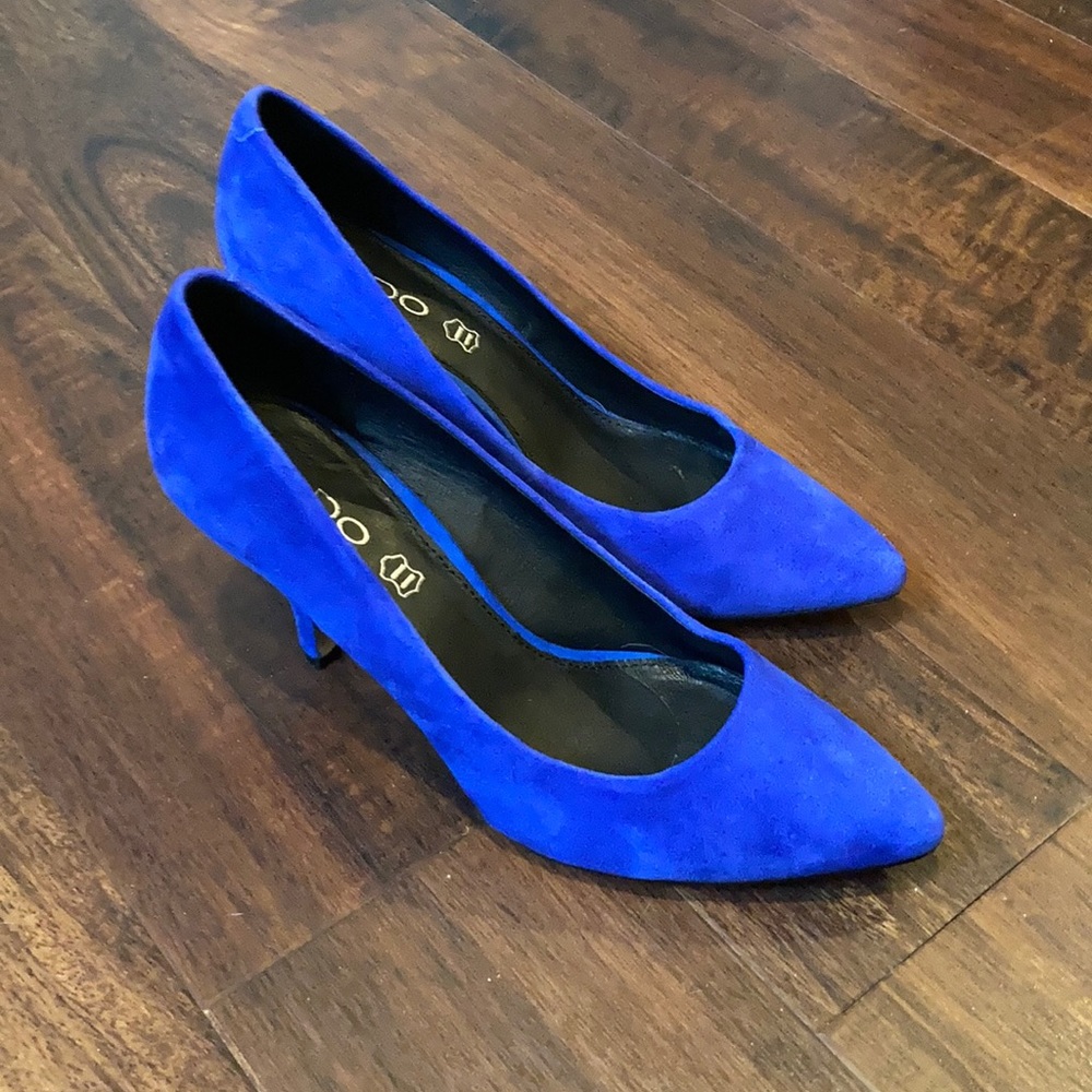 Blue Suede Heels